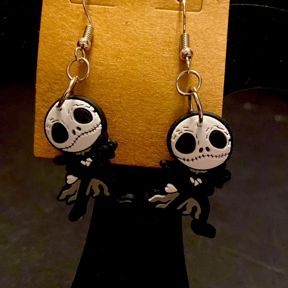 Disney nightmare before Christmas Jack earrings.